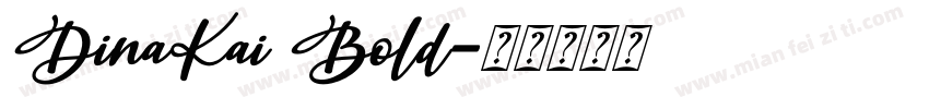 DinaKai Bold字体转换
